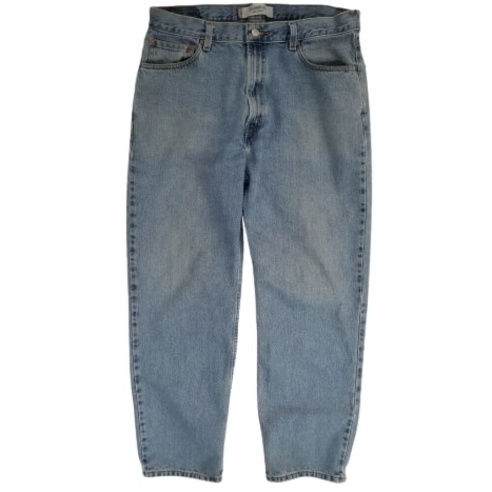 Levis 550 Denim Jeans Mens Size 36x30 Straight Leg Relaxed Fit Light Wash